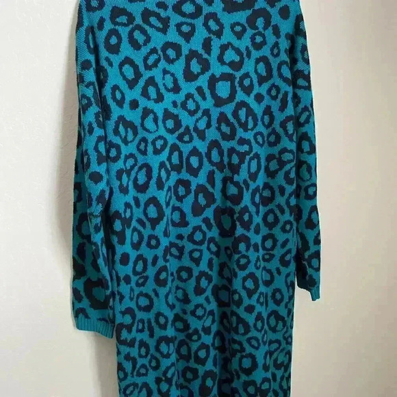 BCBGeneration Leopard-Print Long Cardigan - Picture 8 of 12